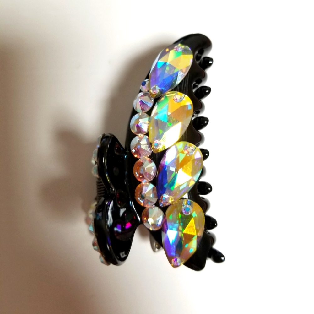 Swarovski Aurora Crystals Butterfly Shape Hair Claw